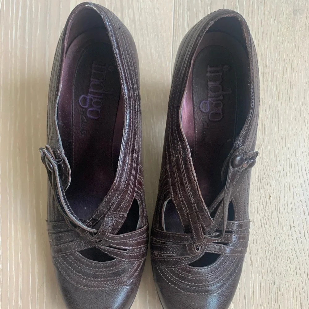 Indigo Clarks Dark brown heels - size 9 - Picture 4 of 6